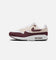 Nike Women's Air Max 1 White/Night Maroon-Phantom Black