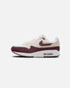 Nike Women's Air Max 1 White/Night Maroon-Phantom Black