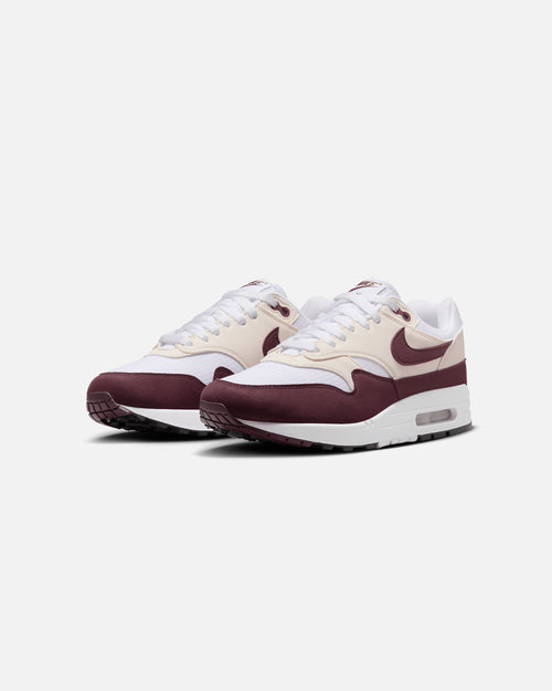 Nike Women's Air Max 1 White/Night Maroon-Phantom Black