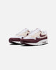 Nike Women's Air Max 1 White/Night Maroon-Phantom Black