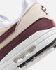 Nike Women's Air Max 1 White/Night Maroon-Phantom Black