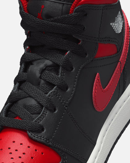 Jordan Kids' Air Jordan 1 Mid (GS) Black/Varsity Red