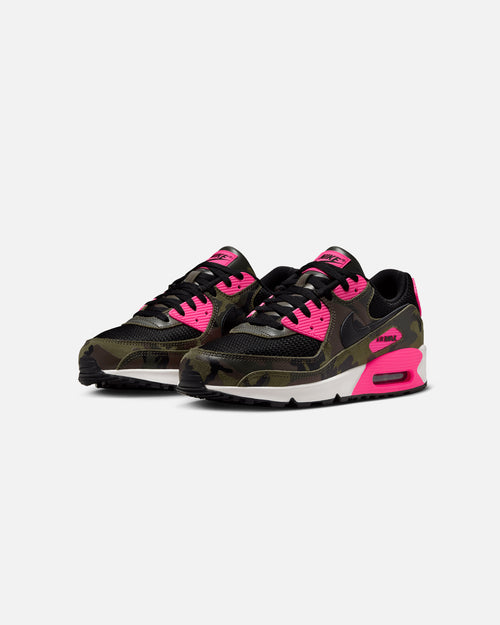 Nike Air Max 90 Premium "Camo" Camo-Sequaia/Black/Hyper Pink