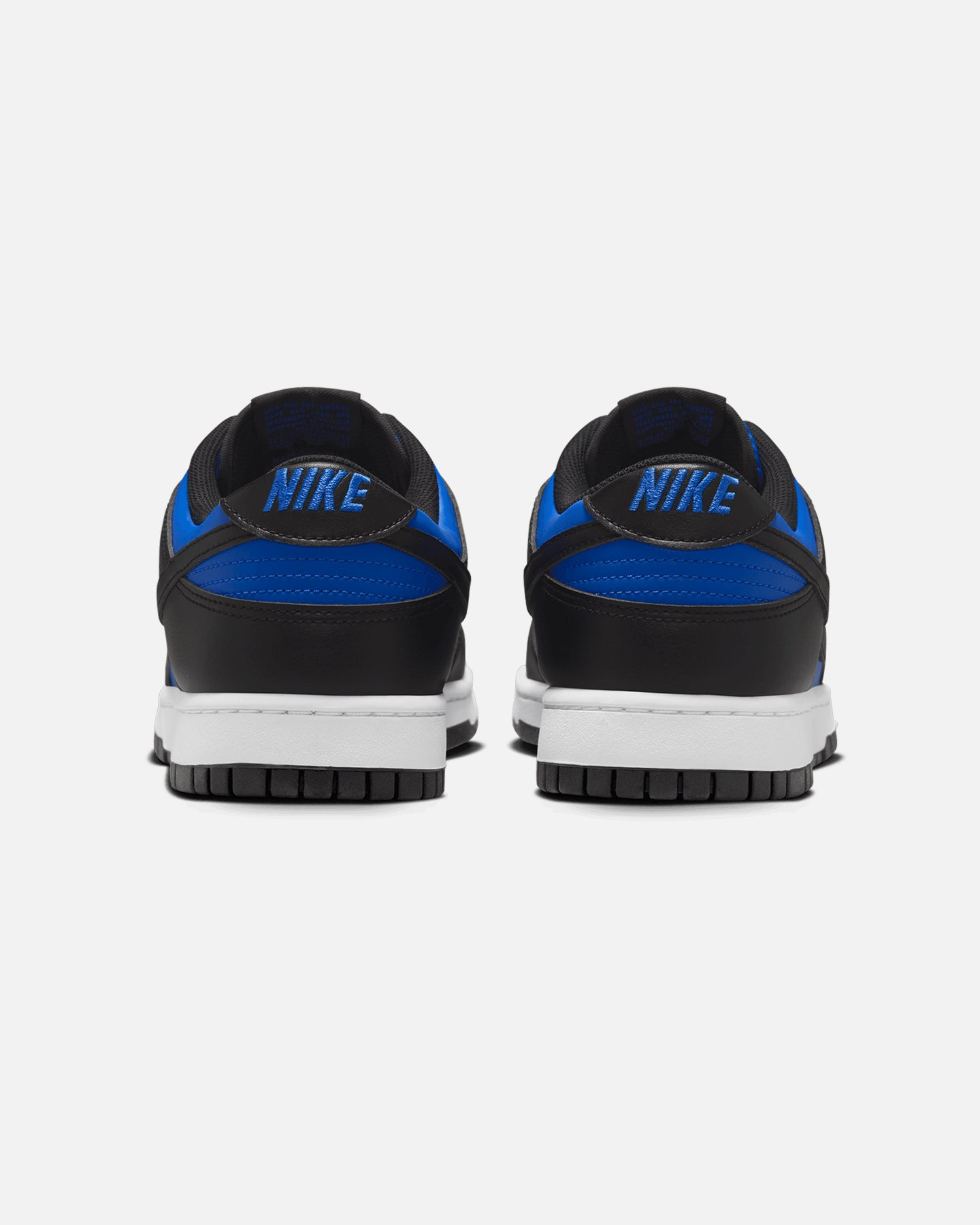 nike dunk low black hyper cobalt white