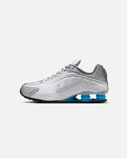 Nike Shox R4 Metallic Silver/Blue Culture Kings NZ