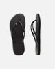 Havaianas Women's Slim Crystal Thongs Black