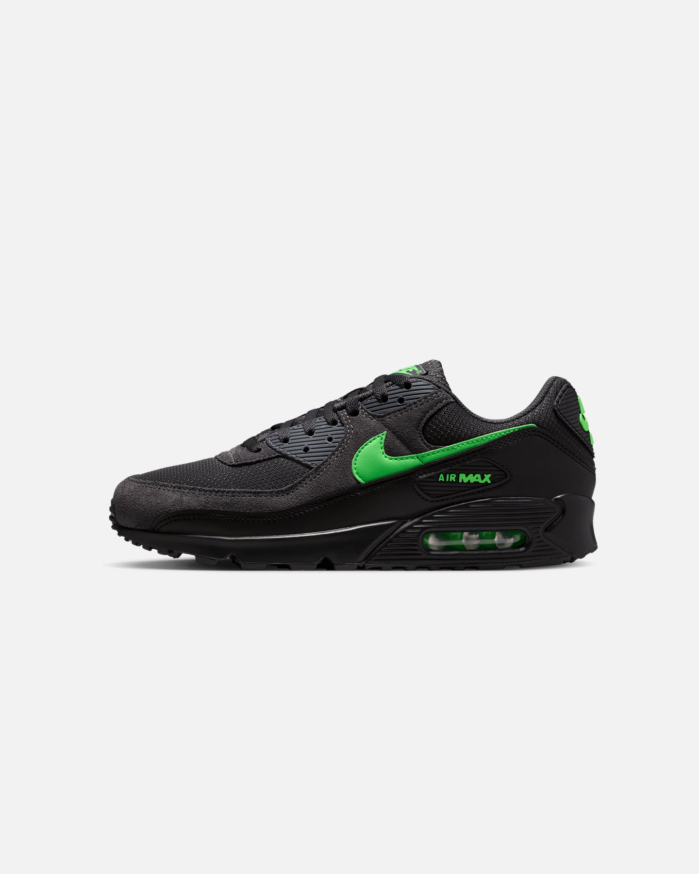 lime green and black airmax