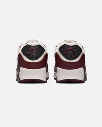 Nike Women's Air Max 90 Sail/Burgundy Crush/Black