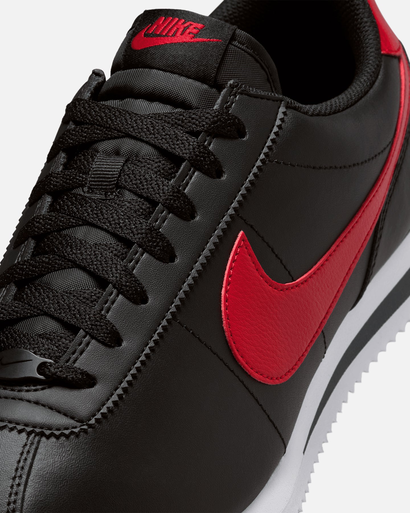 nike cortez red black
