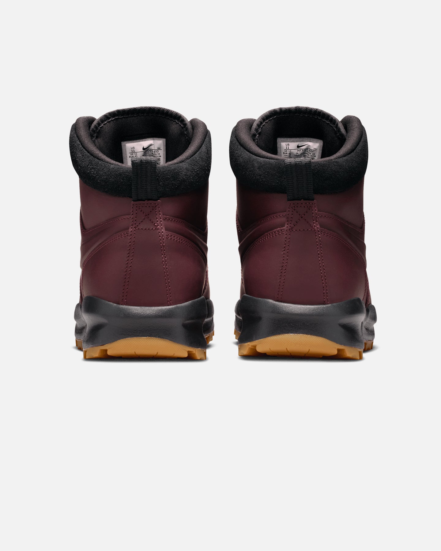 burgundy nike boots for men