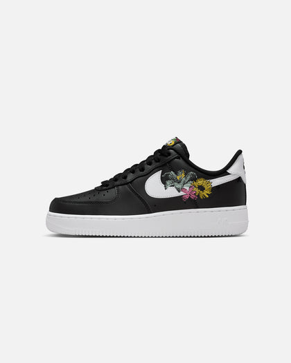 Nike Women's Air Force 1 '07 Premium "Flowers" Black/White
