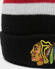 47 Brand Chicago Blackhawks Breakaway Cuff Knit Black