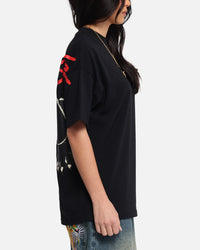 Ed Hardy Oversized Panther T-Shirt Black