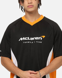 Mitchell & Ness McLaren Lando Norris Black Letter Jersey Black/Papaya