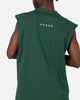 Carre Panelled Muscle T-Shirt Green