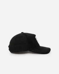 New Era Las Vegas Raiders 'Corduroy Roses' Golfer Pre-Curved Snapback Black Corduroy/White