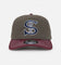New Era Chicago White Sox 'Contrast Visor' Pre-Curved Golfer Snapback Moss/Maroon