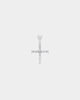 Saint Morta Iced Mini Cross Pendant Iced White Gold