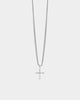 Saint Morta Iced Mini Cross Pendant Iced White Gold