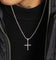 Saint Morta Iced Mini Cross Pendant Iced White Gold