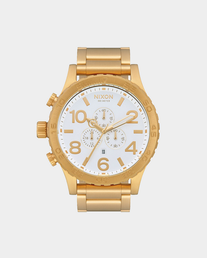 Nixon 51-30 Chrono Gold/White