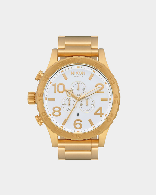 Nixon 51-30 Chrono Gold/White