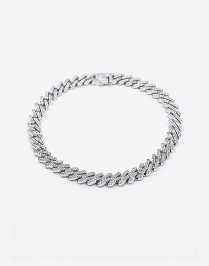 Saint Morta Interlink 20" Necklace Iced White Gold