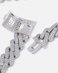 Saint Morta Interlink 20" Necklace Iced White Gold