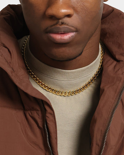 House Of Auric Cuban Link 10mm 18" Chain 18K Gold Vermeil