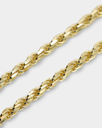 House Of Auric Rope 4mm 24" Chain 18k Gold Vermeil