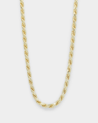 House Of Auric Rope 4mm 24" Chain 18k Gold Vermeil
