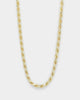 House Of Auric Rope 4mm 24" Chain 18k Gold Vermeil