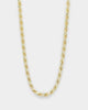House Of Auric Rope 4mm 24" Chain 18k Gold Vermeil