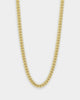 House Of Auric Cuban Link 4mm 18" Chain 18K Gold Vermeil