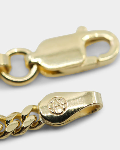 House Of Auric Cuban Link 4mm 18" Chain 18K Gold Vermeil