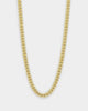 House Of Auric Cuban Link 4mm 18" Chain 18K Gold Vermeil