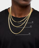 House Of Auric Cuban Link 4mm 18" Chain 18K Gold Vermeil
