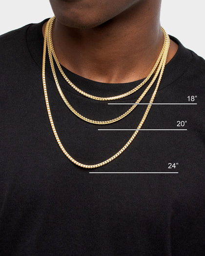 House Of Auric Franco 2.8mm 20" Chain 18k Gold Vermeil