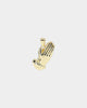 Saint Morta Iced Praying Hands Pendant Iced Gold