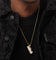 Saint Morta Iced Praying Hands Pendant Iced Gold