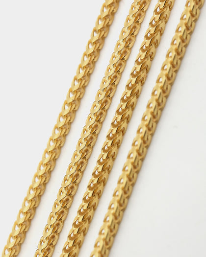 House Of Auric Franco 2.2mm 20" Chain 18k Gold Vermeil