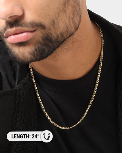 House Of Auric 5mm Cuban Link Chain 18K Gold Vermeil