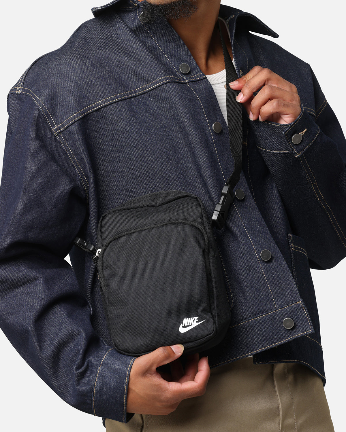 nike heritage sling bag leather