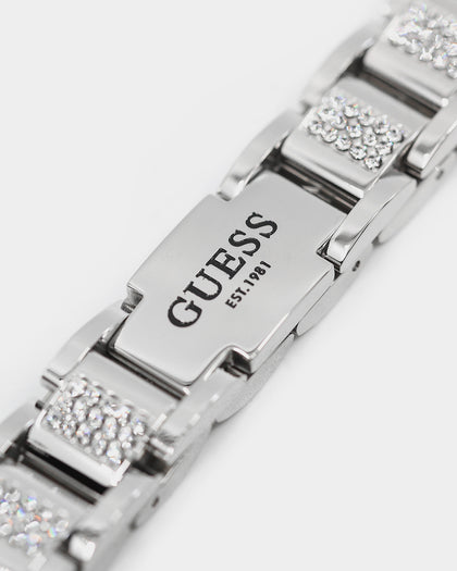 Guess Mainline Frontier 15MM Crystal Bracelet Silver