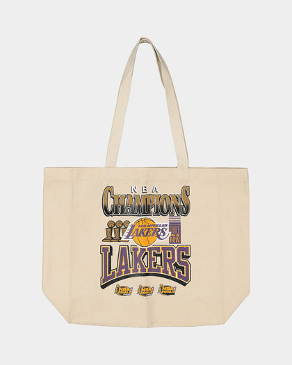 Mitchell & Ness Los Angeles Lakers Graphic Tote Bag Cream