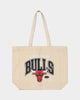 Mitchell & Ness Chicago Bulls Keyline Tote Bag Cream