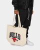 Mitchell & Ness Chicago Bulls Keyline Tote Bag Cream