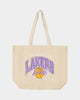 Mitchell & Ness Los Angeles Lakers Keyline Tote Bag Cream