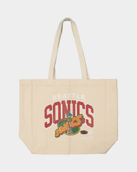 Mitchell & Ness Seattle Super Sonics Keyline Tote Bag Cream