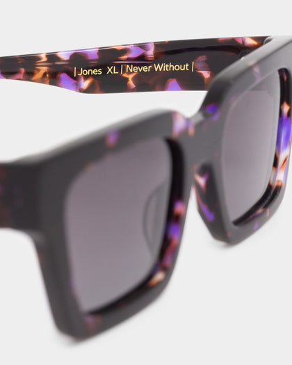 Nuqe Jones XL Sunglasses Violet Tortoise